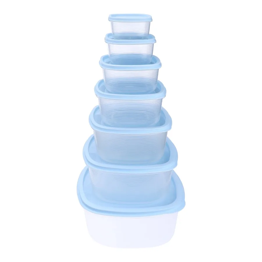 Plastic Meal Prep Food Containers 7 Packs Light Blue
Plastic Meal Prep Food Containers 7 Packs Light Blue