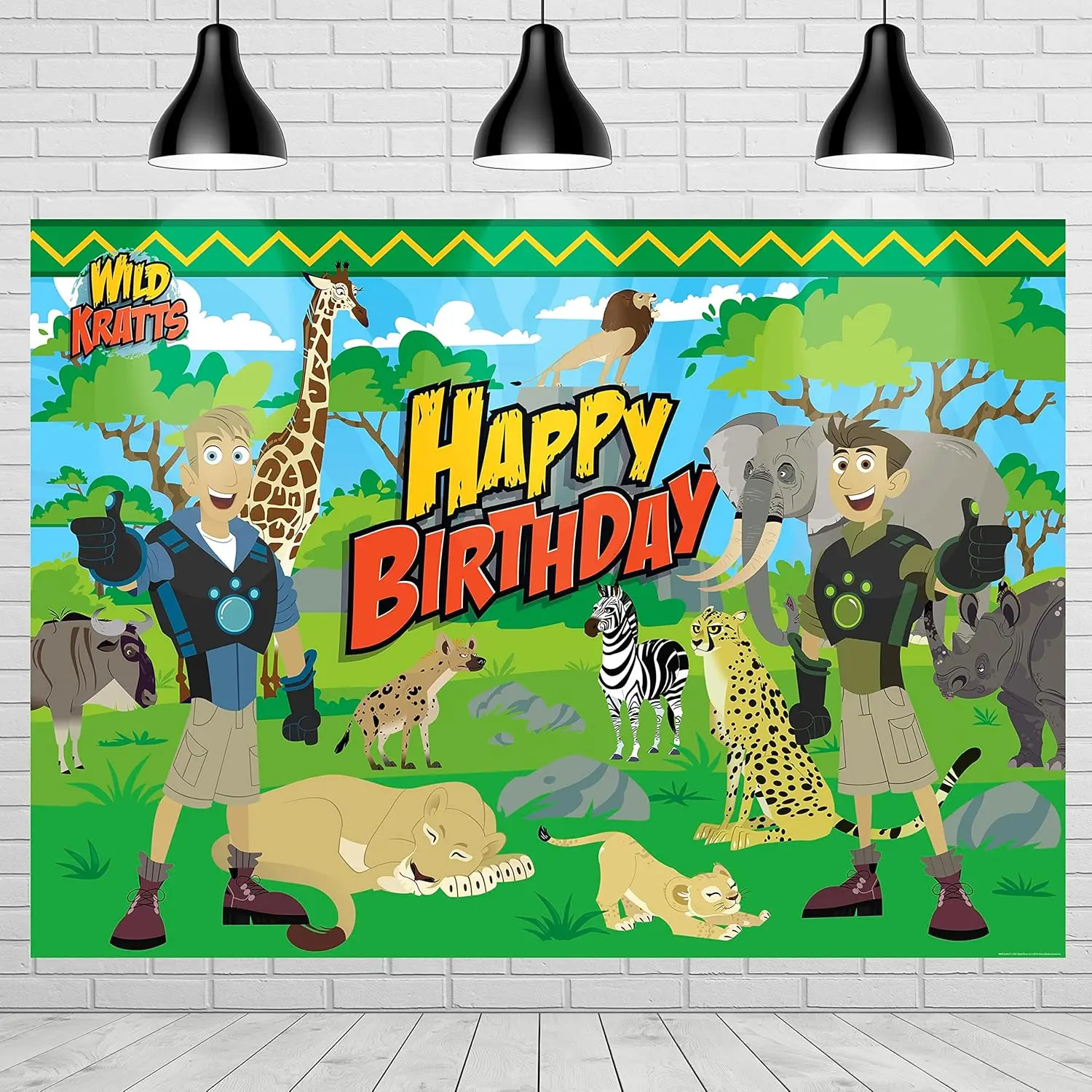 Официально лицензированные товары для дня рождения Wild Kratts - Фон для вечеринки Wild Kratts 4,25 x 6 футов Happy
Официально лицензированные товары для дня рождения Wild Kratts - Фон для вечеринки Wild Kratts 4,25 x 6 футов Happy