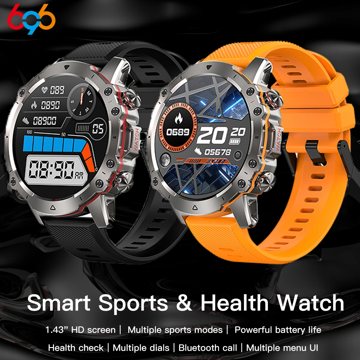Men Outdoor Smart Watch 1.43 Inch Blue Tooth Call 110+ Sport Modes Fitness Tracker Smartwatch Health Monitor Waterproof Bracelet
Men Outdoor Smart Watch 1.43 Inch Blue Tooth Call 110+ Sport Modes Fitness Tracker Smartwatch Health Monitor Waterproof Bracelet