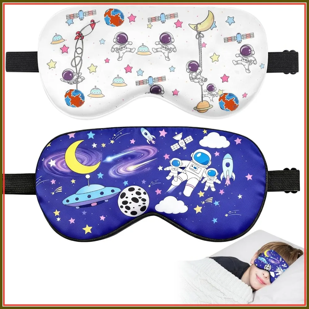 2 Pcs Silk Sleep Mask for Boys, Light Blocking Eye Covers with Adjustable Strap, Bedtime Blindfold for Travel and Home
2 Pcs Silk Sleep Mask for Boys, Light Blocking Eye Covers with Adjustable Strap, Bedtime Blindfold for Travel and Home