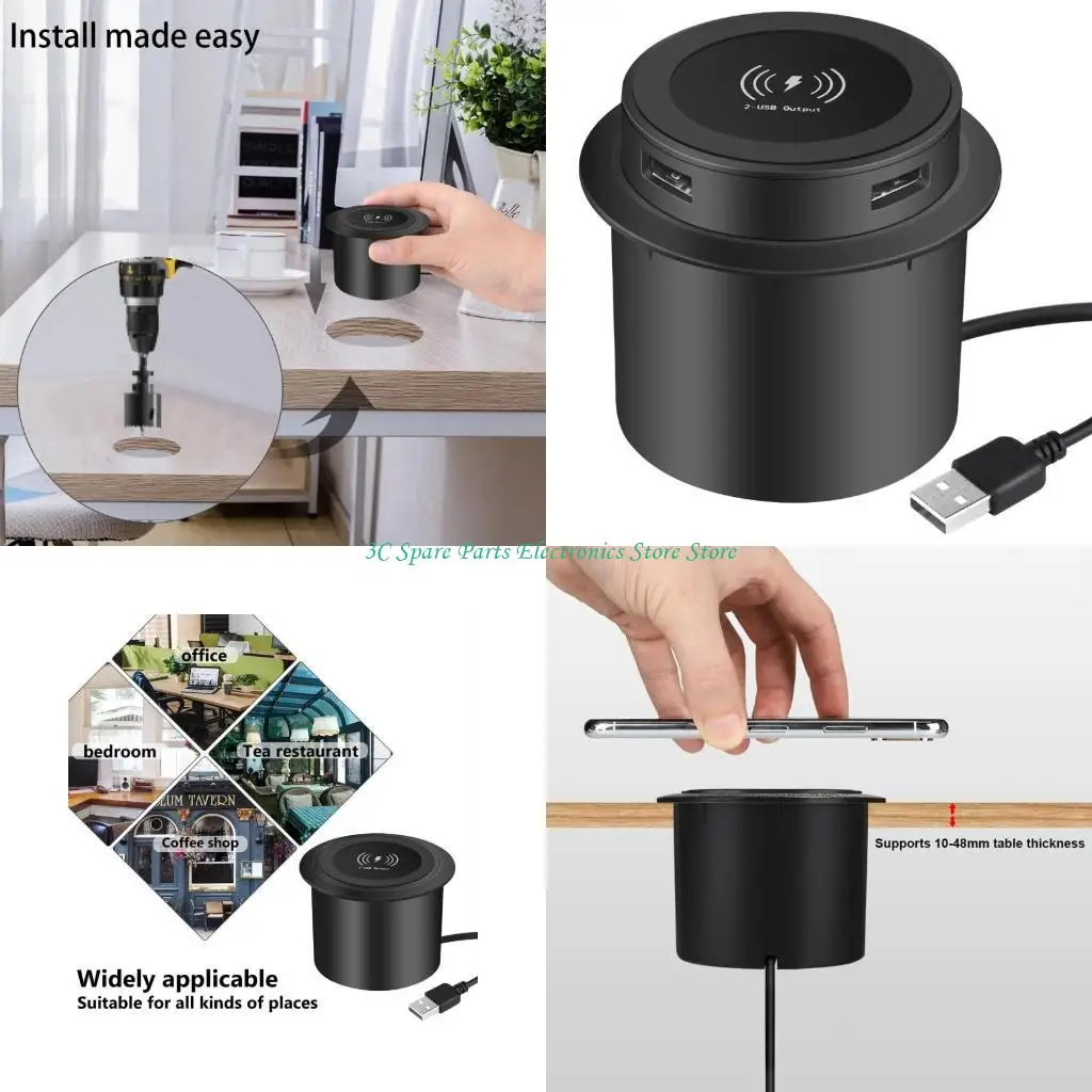 SZ Office 3 In 1 Wireless Charging Pad Fast with Double USB for Space Saving
SZ Office 3 In 1 Wireless Charging Pad Fast with Double USB for Space Saving