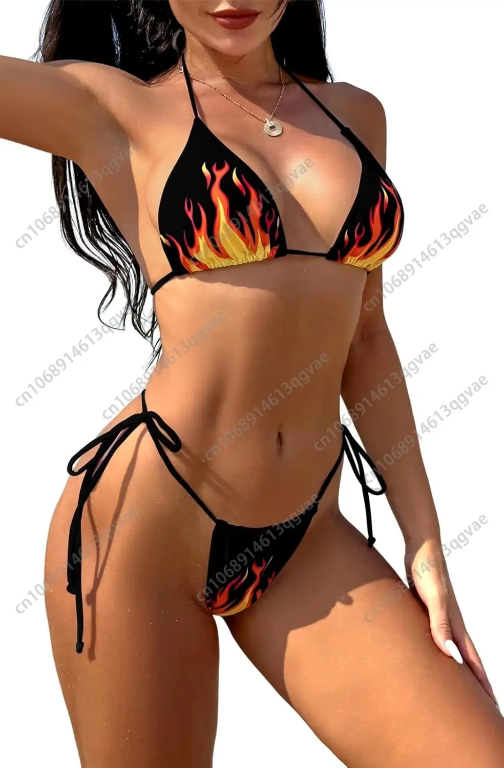 Ins Flame Trend Sexy Halter String Bikini Set Two Piece Swimsuit for Women Triangle Bikini Swimsuits Suit Tie String Thong
Ins Flame Trend Sexy Halter String Bikini Set Two Piece Swimsuit for Women Triangle Bikini Swimsuits Suit Tie String Thong