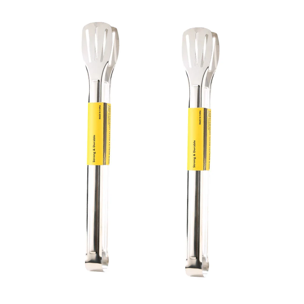 2 Pcs Food Stainless Steel Tongs Tool Clip Barbecue Outdoor Kitchen Clamp Silver
2 Pcs Food Stainless Steel Tongs Tool Clip Barbecue Outdoor Kitchen Clamp Silver
