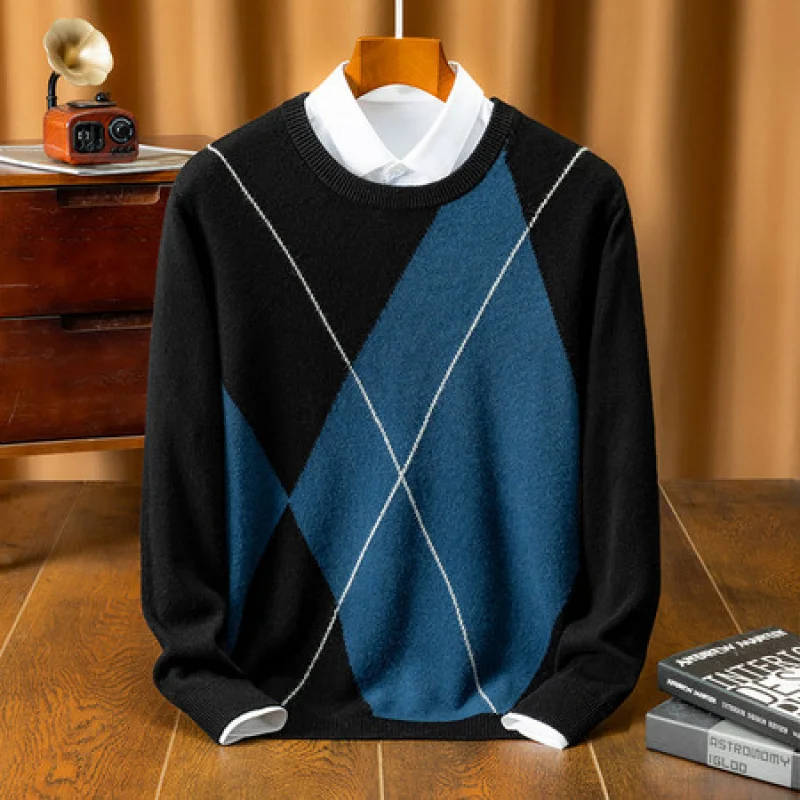 Men'S Wool Sweater Autumn Winter Solid Color Youth Business Casual Sweater Loose Round Neck Cashmere Knitted Base Shirt
Men'S Wool Sweater Autumn Winter Solid Color Youth Business Casual Sweater Loose Round Neck Cashmere Knitted Base Shirt
