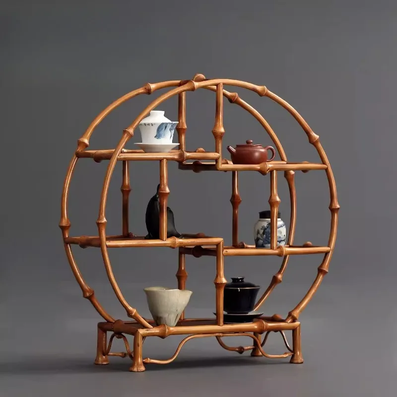 Tea set Bogu frame, round small ornament partition furniture display
Tea set Bogu frame, round small ornament partition furniture display