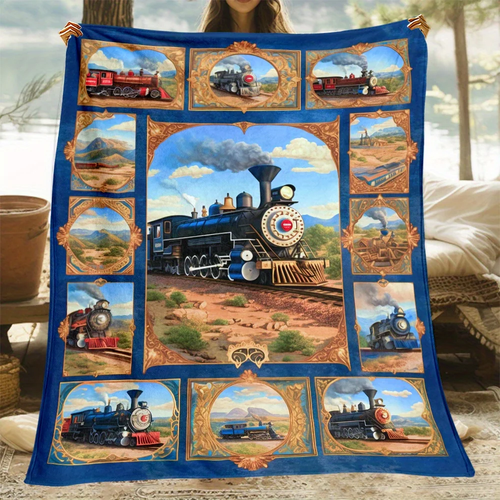 Custom Vintage Steam Train Blanket Personalized Retro Locomotive Art Fleece Throw All Season Soft Warm Bedding Home Decor Gift
Custom Vintage Steam Train Blanket Personalized Retro Locomotive Art Fleece Throw All Season Soft Warm Bedding Home Decor Gift
