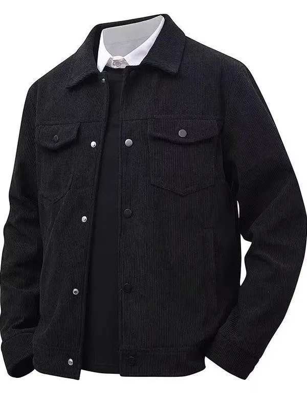 Men's Corduroy Jaet Thiened Fce Loose Fit Turn-down Collar Workwear Outerwear Autumn Winter Warm Sli Casual irt
Men's Corduroy Jaet Thiened Fce Loose Fit Turn-down Collar Workwear Outerwear Autumn Winter Warm Sli Casual irt