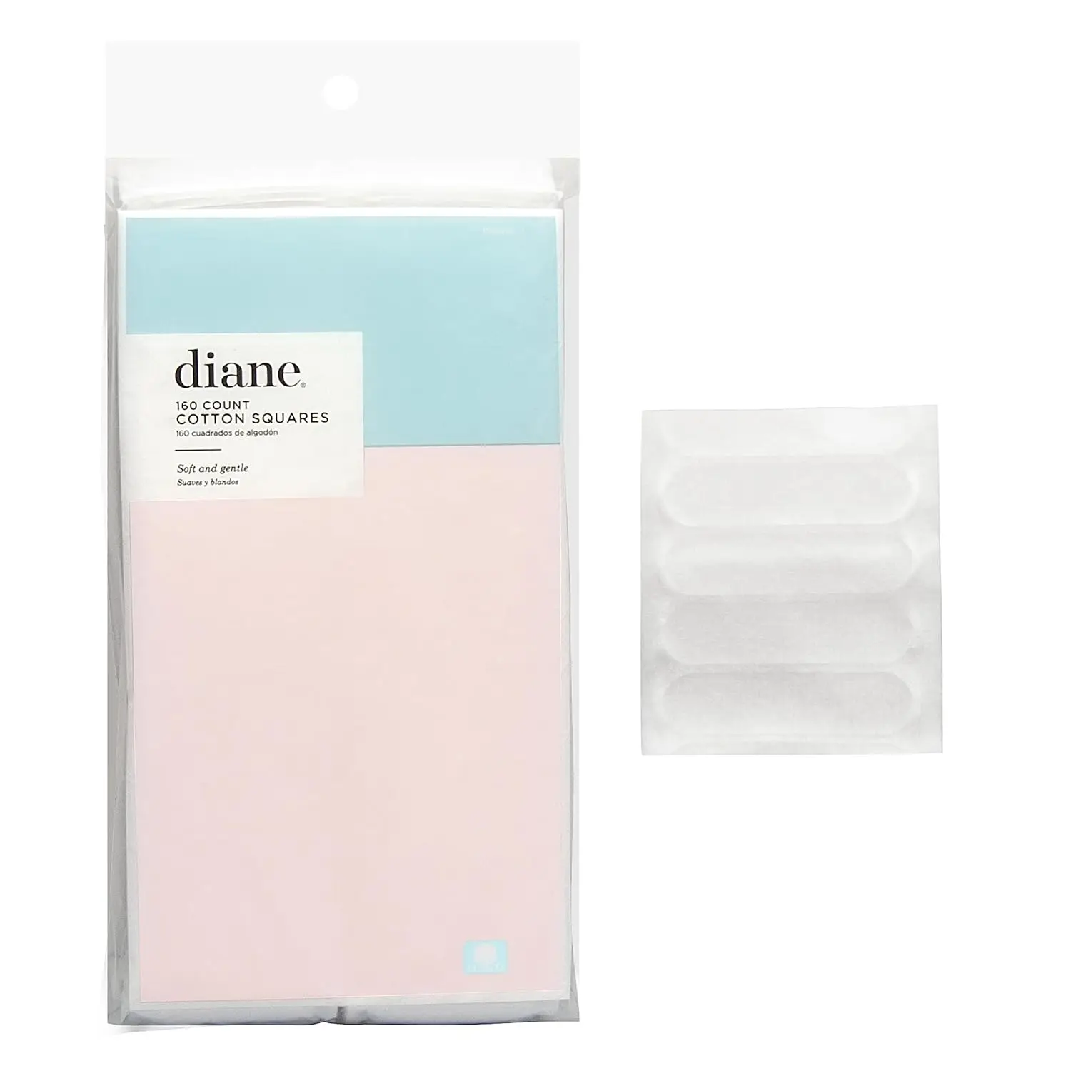 2.4" x 2" Cotton Squares, 100% Pure Cotton, 160 Count for Makeup Removal & Skincare
2.4" x 2" Cotton Squares, 100% Pure Cotton, 160 Count for Makeup Removal & Skincare