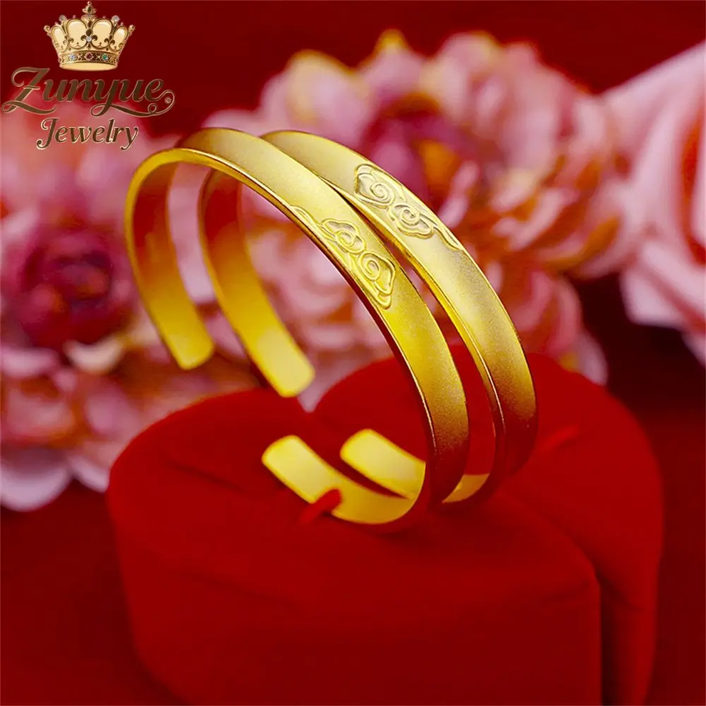 Sand Gold Sandblasted Auspicious Cloud Bracelet Luxury Quality Jewelry Handicraft Fashion Jewelry Exquisite Charms Popular Gift
Sand Gold Sandblasted Auspicious Cloud Bracelet Luxury Quality Jewelry Handicraft Fashion Jewelry Exquisite Charms Popular Gift