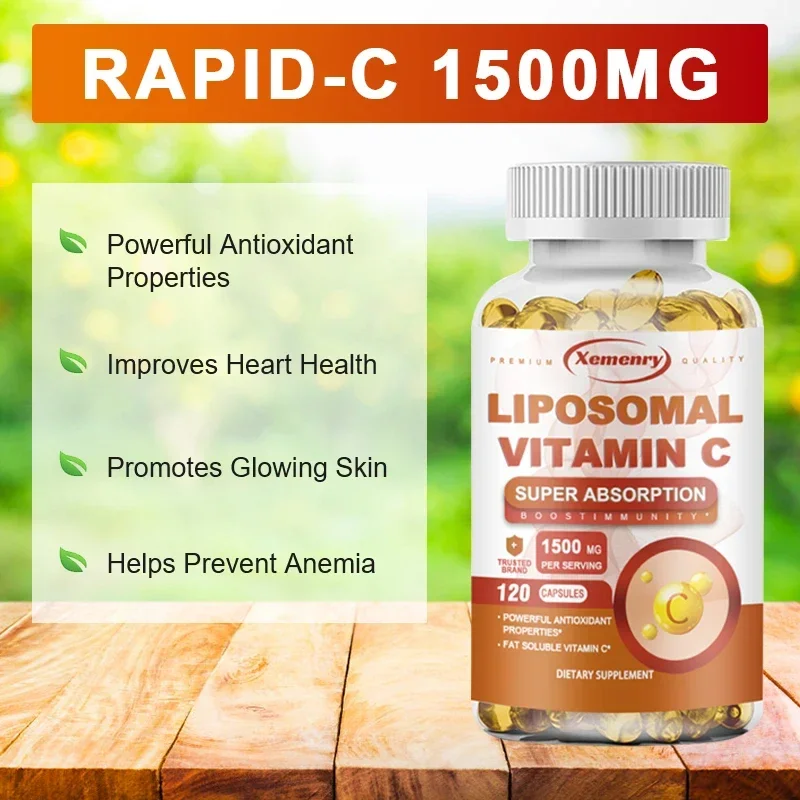 Liposomal Vitamin C Capsules 1500 Mg - Immune System and Collagen Supplement Supplement
Liposomal Vitamin C Capsules 1500 Mg - Immune System and Collagen Supplement Supplement