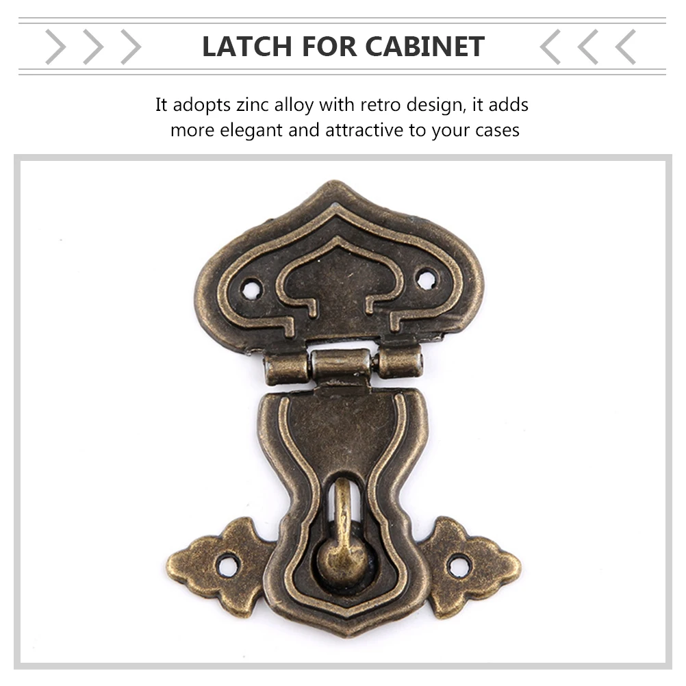 5 Sets Cabinet Latch Buckle Lock Retro Zinc Alloy Furniture Accessories for Jewelry Gift Boxes Tool Cases Hardware
5 Sets Cabinet Latch Buckle Lock Retro Zinc Alloy Furniture Accessories for Jewelry Gift Boxes Tool Cases Hardware