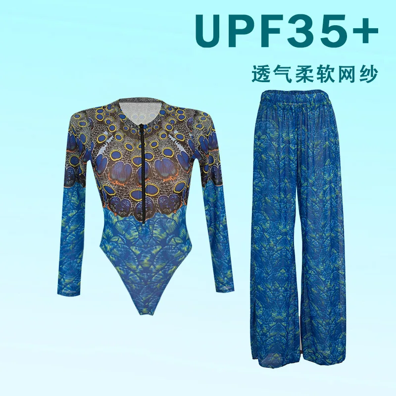 2026 Printed Long Sleeve with Long Pants Sexy One Piece Swimsuit Women Swimwear Female Flowers Padded Bather Bathing Suit Swim
2026 Printed Long Sleeve with Long Pants Sexy One Piece Swimsuit Women Swimwear Female Flowers Padded Bather Bathing Suit Swim