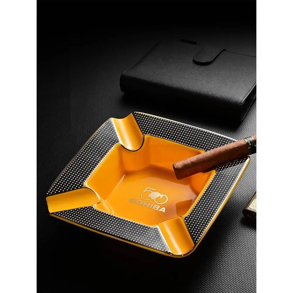 Elegant European Style Cigar Ashtray Office Special Ceramic Cigar Ashtray Creative Gift Fashionable Ashtray for Celebrations
Elegant European Style Cigar Ashtray Office Special Ceramic Cigar Ashtray Creative Gift Fashionable Ashtray for Celebrations