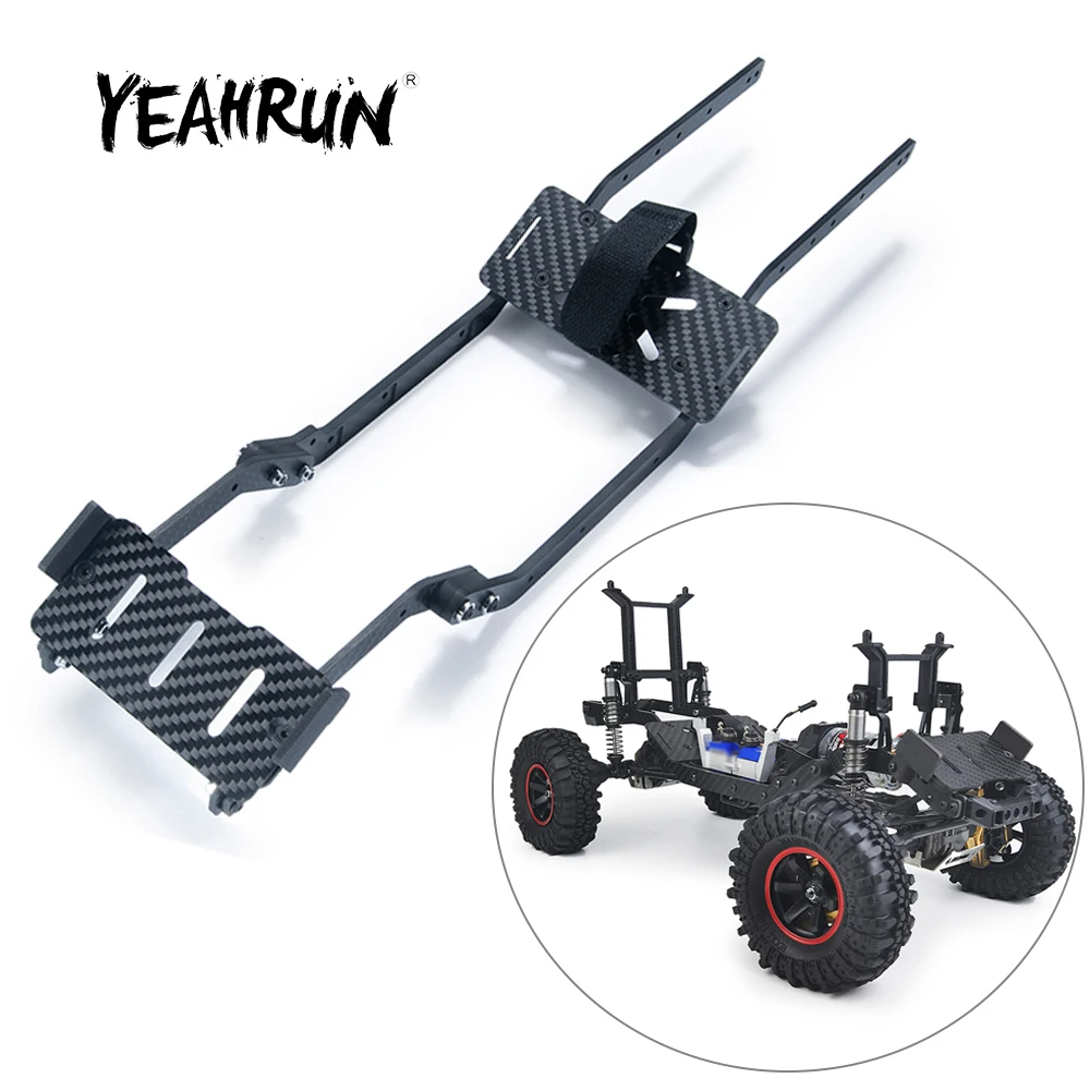 YEAHRUN 1Set Carbon Fiber Chassis Frame Rails with Battery Holder for TRX-4 1/10 RC Crawler Car Truck Upgrade Parts
YEAHRUN 1Set Carbon Fiber Chassis Frame Rails with Battery Holder for TRX-4 1/10 RC Crawler Car Truck Upgrade Parts
