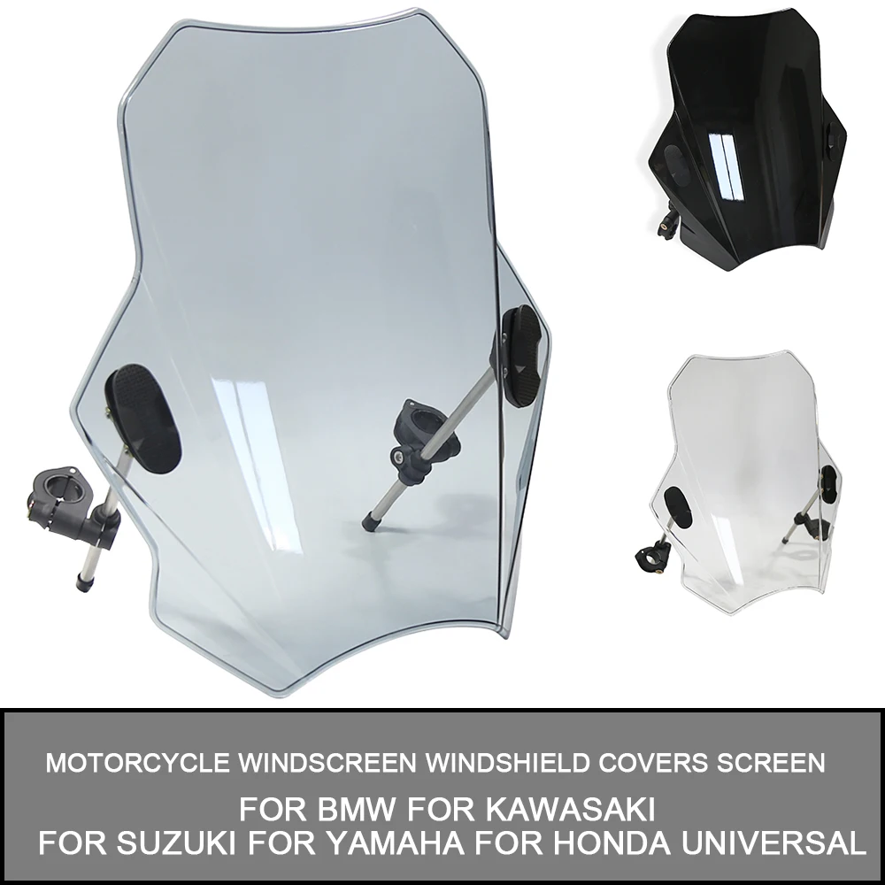 Universal Motorcycle Windscreen Windshield Covers Screen Smoke Lens Motorbikes Deflector For BMW For Honda For Kawasaki
Universal Motorcycle Windscreen Windshield Covers Screen Smoke Lens Motorbikes Deflector For BMW For Honda For Kawasaki