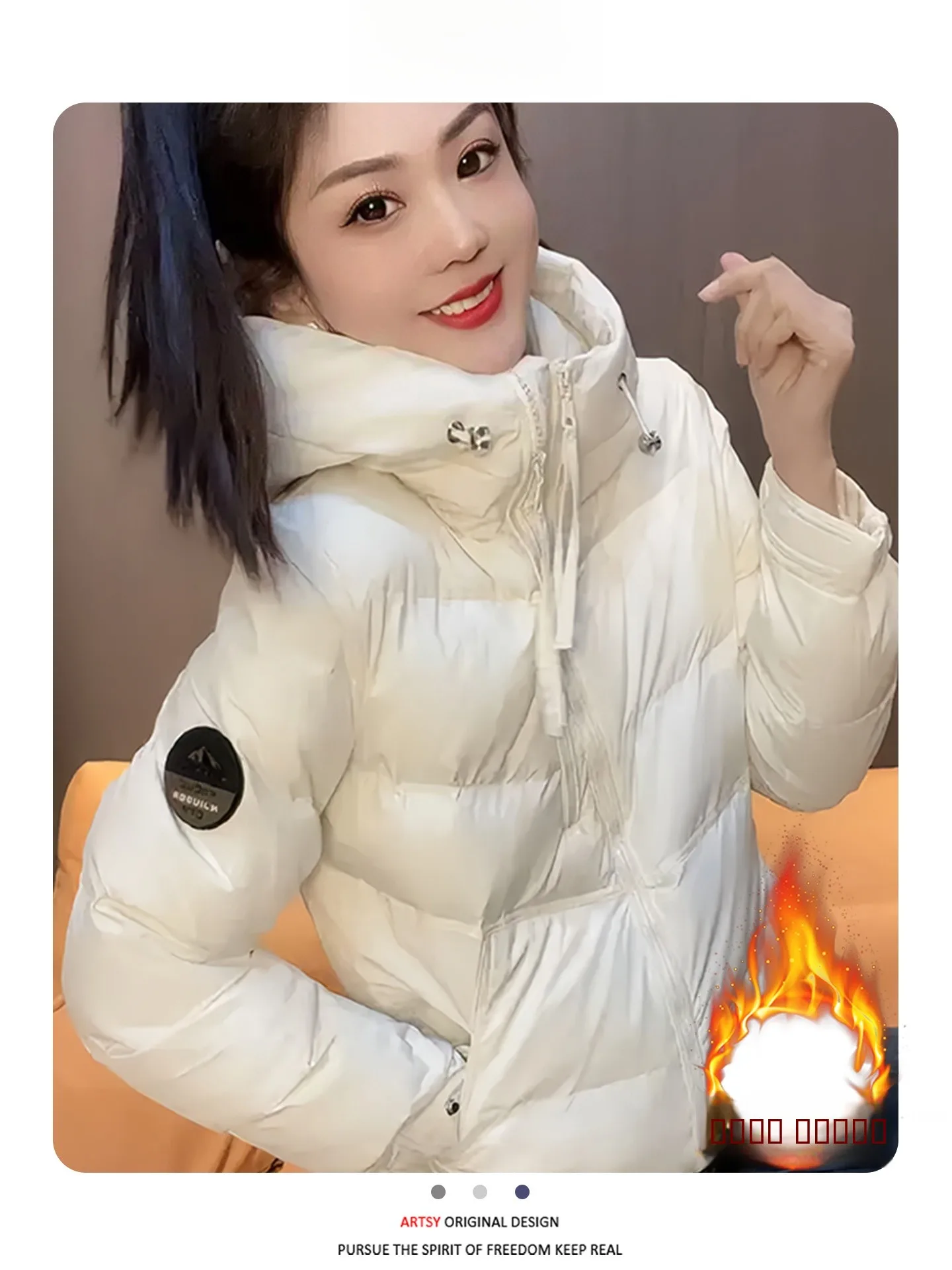 Winter 2026 Women's Casual Cotton Jaet ort Thiened Warm Fce Lined Loose Fit Commute Sle Korean Version Coat
Winter 2026 Women's Casual Cotton Jaet ort Thiened Warm Fce Lined Loose Fit Commute Sle Korean Version Coat