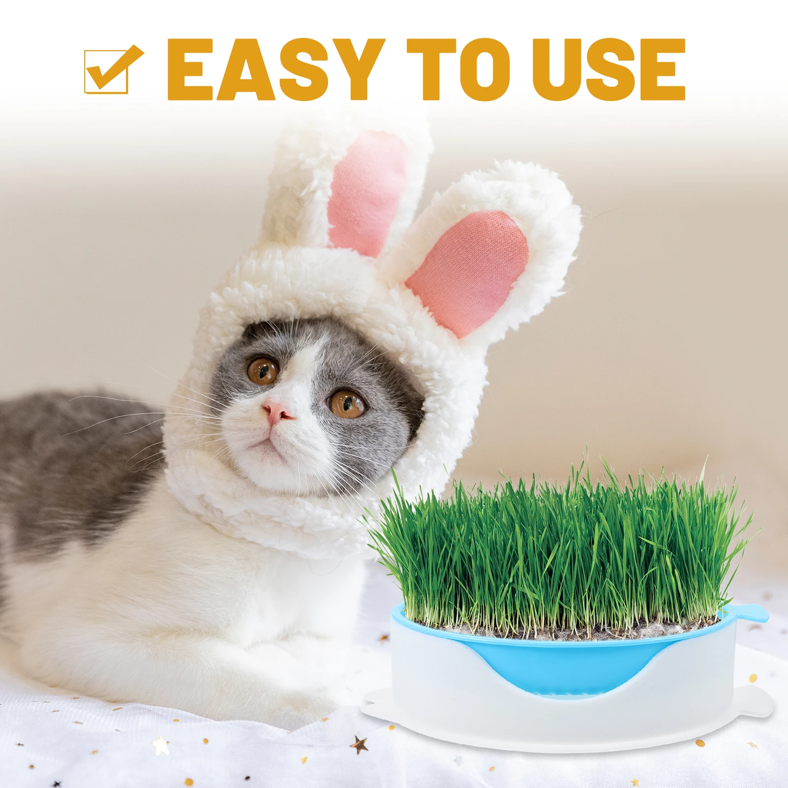 Sky Blue Hydroponic Cat Grass Planter Soilless Planting Box for Pet Cats Household Practical Toy Snack Container
Sky Blue Hydroponic Cat Grass Planter Soilless Planting Box for Pet Cats Household Practical Toy Snack Container