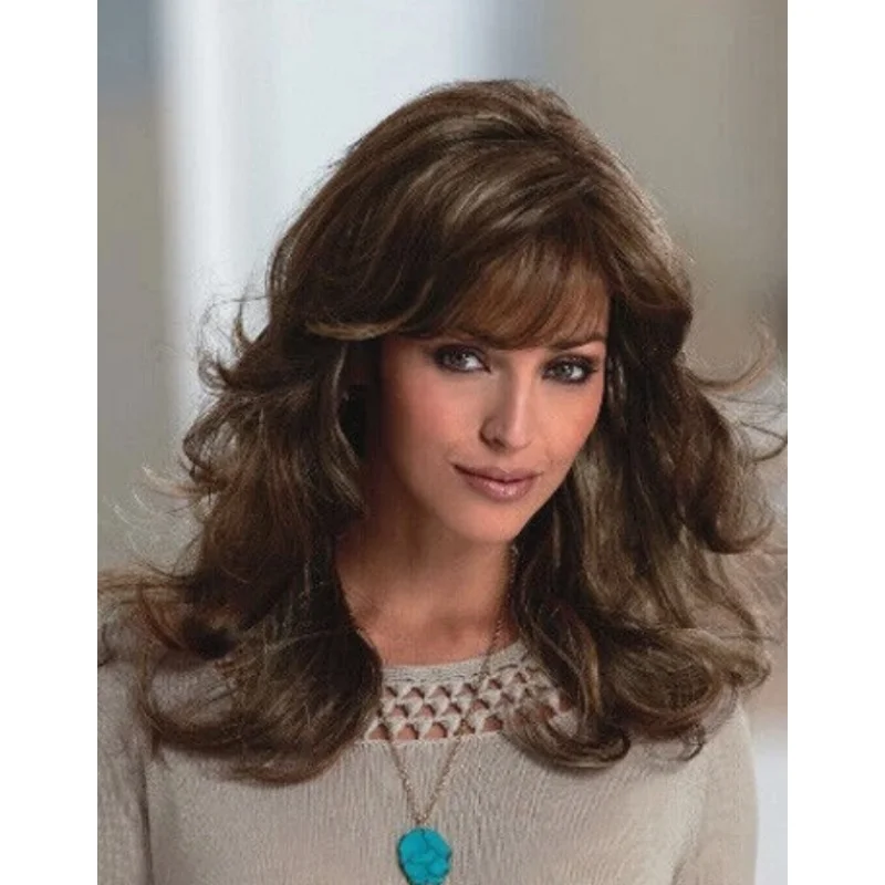 New Natural Long Wavy Light Brown Synthetic Hair Wigs Women Fashion Daily Use
New Natural Long Wavy Light Brown Synthetic Hair Wigs Women Fashion Daily Use