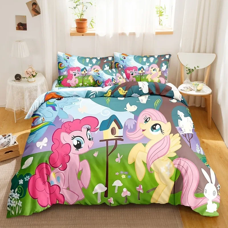 My Magical Little Ponys Quilt Cover Printed Children's Bedroom Teenager Bedding Anime Cartoon 100% Polyester Skin Friendly
My Magical Little Ponys Quilt Cover Printed Children's Bedroom Teenager Bedding Anime Cartoon 100% Polyester Skin Friendly