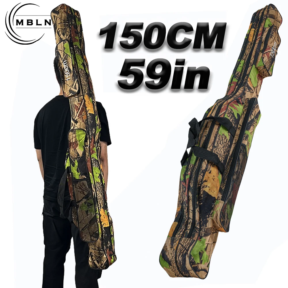 MBLN 150cm Waterproof 2-Layer Fishing Rod Bag – Foldable, Shoulder/Hand Carry, Side Pockets, Durable Polyester for Easy Transpor
MBLN 150cm Waterproof 2-Layer Fishing Rod Bag – Foldable, Shoulder/Hand Carry, Side Pockets, Durable Polyester for Easy Transpor