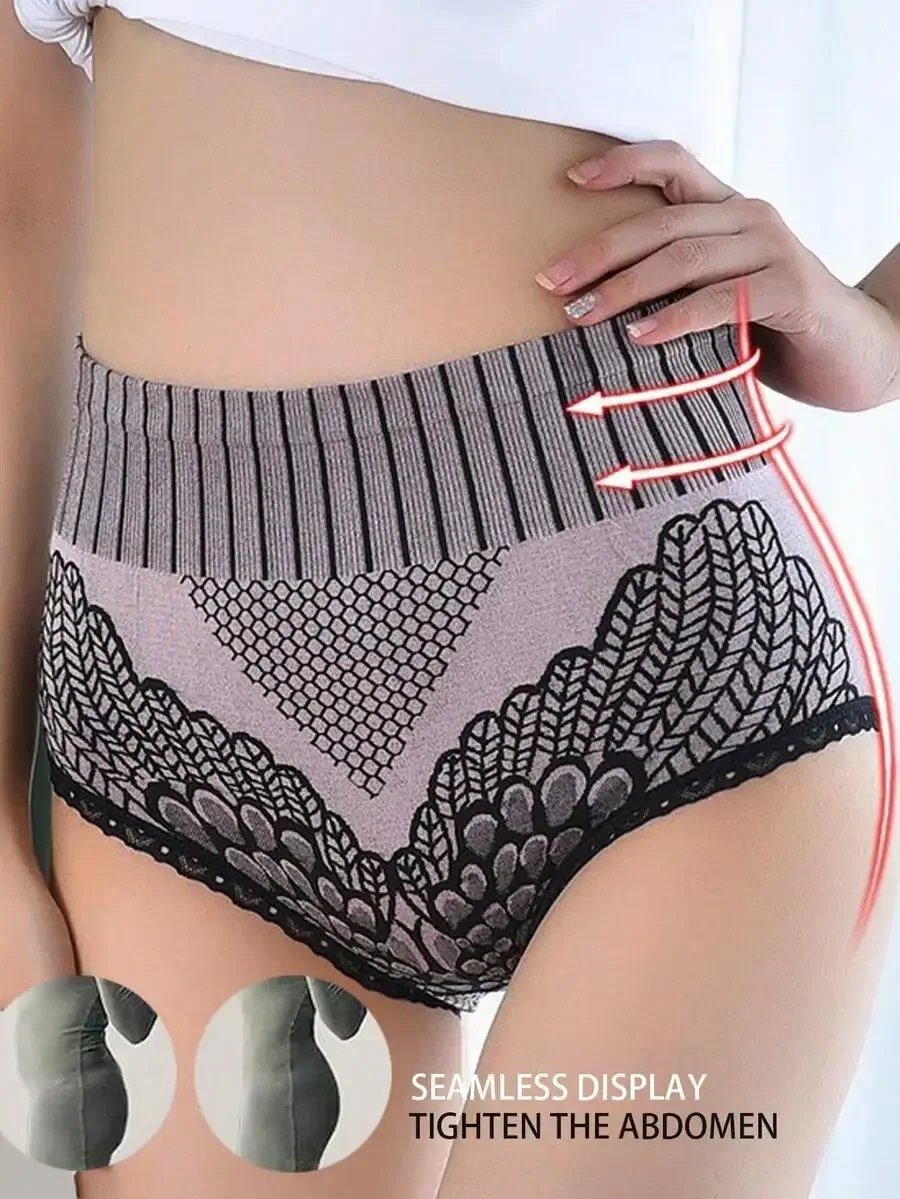 High Waist Seamless Lace Briefs Women Soft Comfortable Flat Belly Sheathing Panty
High Waist Seamless Lace Briefs Women Soft Comfortable Flat Belly Sheathing Panty