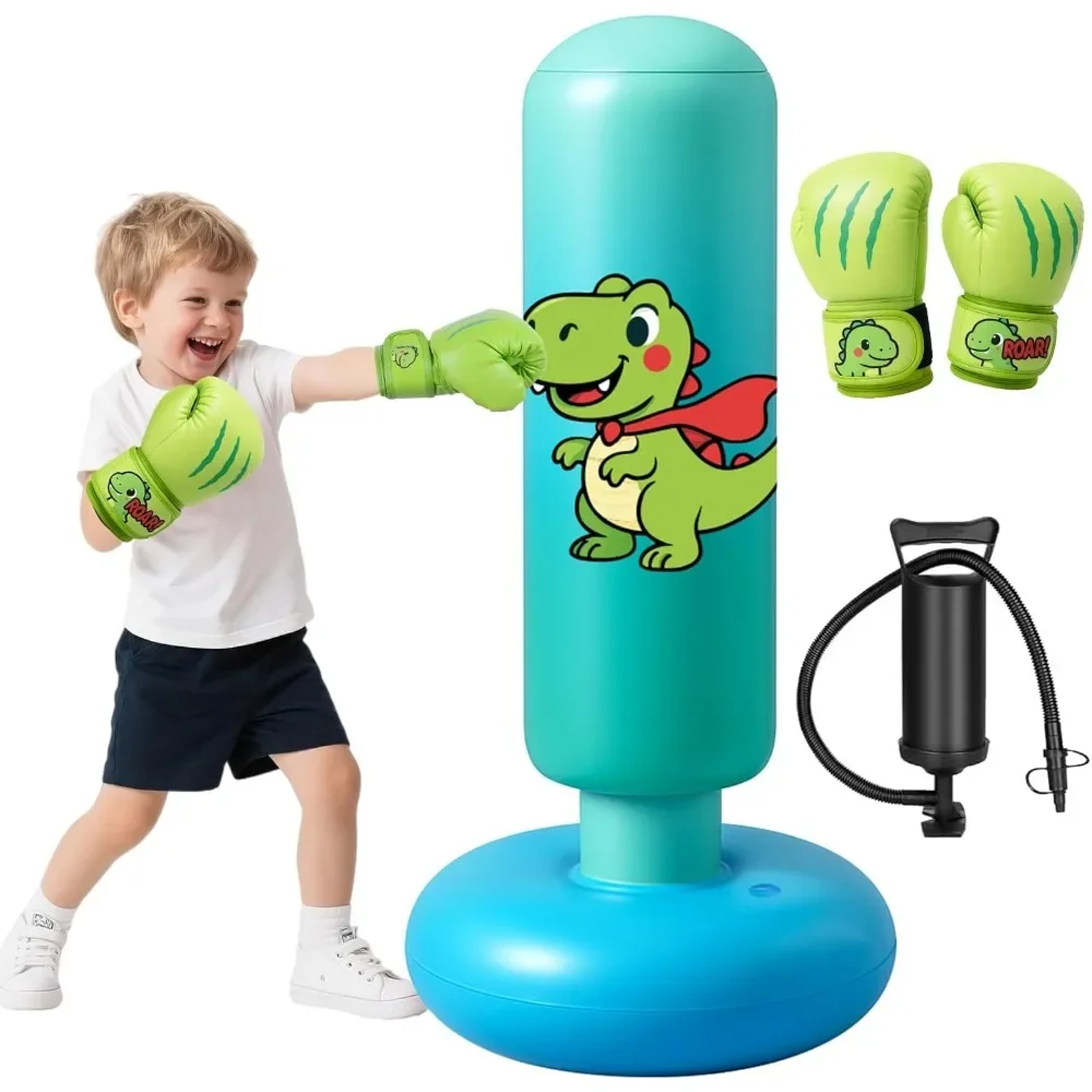 Inflatable Dinosaur Punching Bag for Kids 3-8 with Boxing Gloves Air Pump Freestanding Safe Durable Toy
Inflatable Dinosaur Punching Bag for Kids 3-8 with Boxing Gloves Air Pump Freestanding Safe Durable Toy