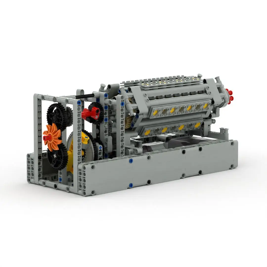 V42 Engine Building Blocks Set MOC Robot Gear Mechanical Group Technology Bricks Educational Toys for Adults
V42 Engine Building Blocks Set MOC Robot Gear Mechanical Group Technology Bricks Educational Toys for Adults