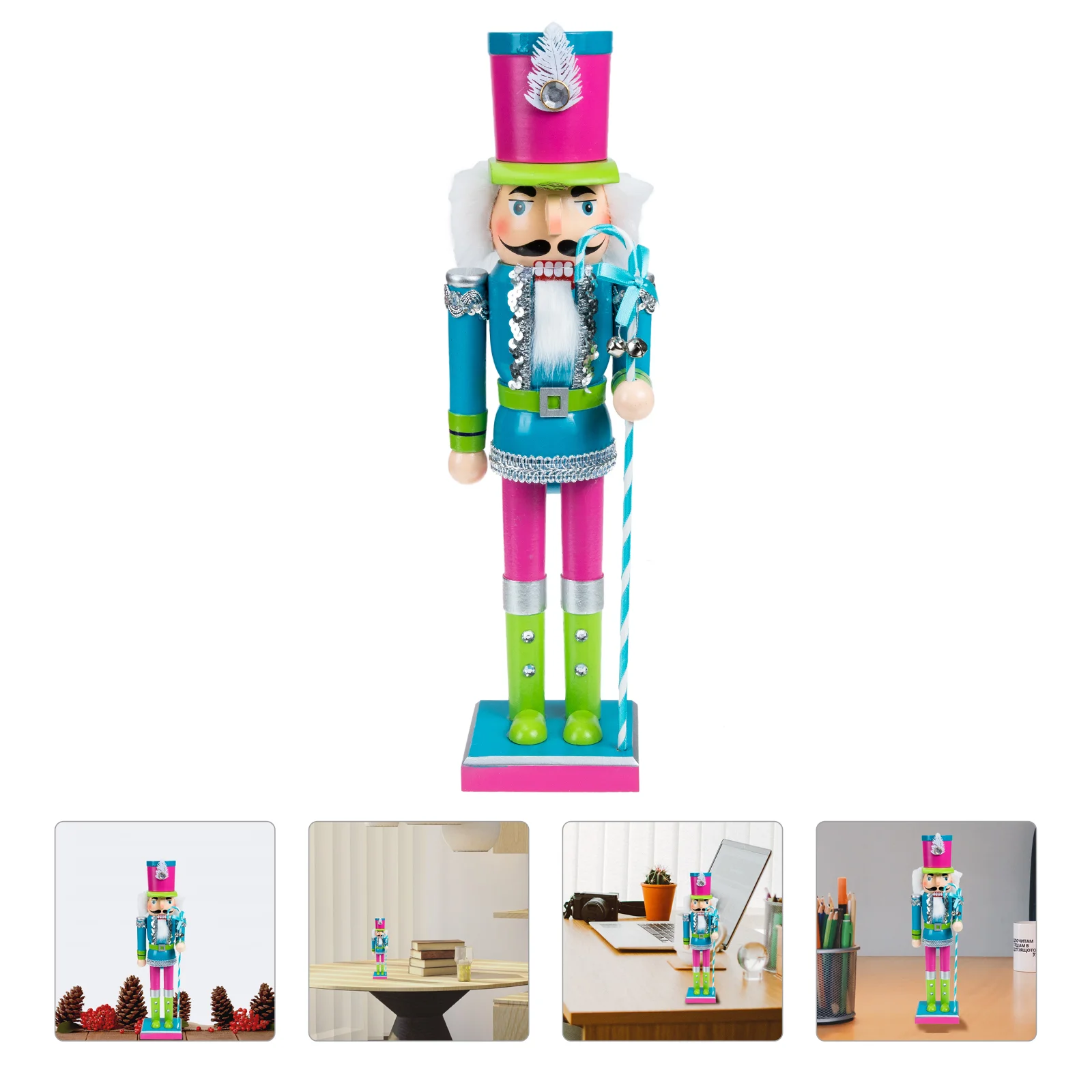 Nutcracker Xmas Ornament Puppets Christmas Cartoon Soldier Wood Nutcrackers Desktop Craft Toy
Nutcracker Xmas Ornament Puppets Christmas Cartoon Soldier Wood Nutcrackers Desktop Craft Toy