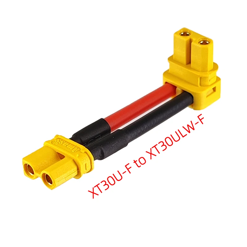 Amass Elbow 90° Horizontal Receptacle Adapter Banana Plug XT30U-F to XT30ULW-F Drone Li-Polymer Battery Charger Extension Cord
Amass Elbow 90° Horizontal Receptacle Adapter Banana Plug XT30U-F to XT30ULW-F Drone Li-Polymer Battery Charger Extension Cord