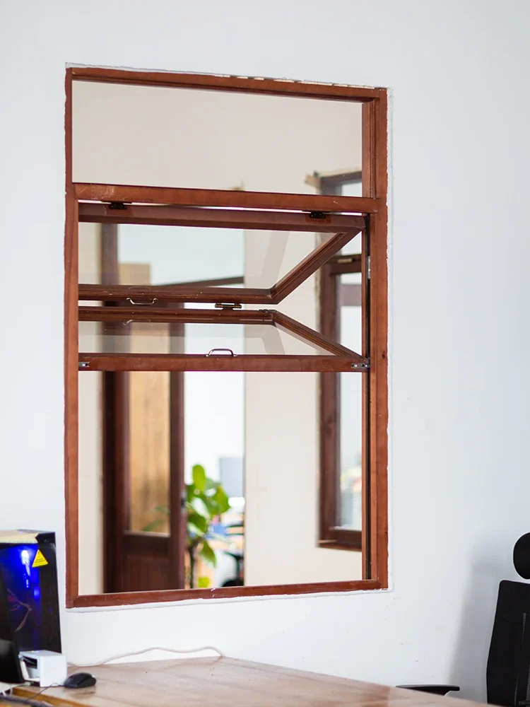 Solid wood window customization, folding windows up and down, hovering and turning up folding glass windows at will, and stoppin
Solid wood window customization, folding windows up and down, hovering and turning up folding glass windows at will, and stoppin