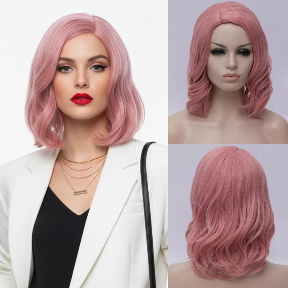 Women's Synthetic Short Wavy Wig Middle Part Line Lolita Heat Resistant for Cosplay Party Daily Use
Women's Synthetic Short Wavy Wig Middle Part Line Lolita Heat Resistant for Cosplay Party Daily Use