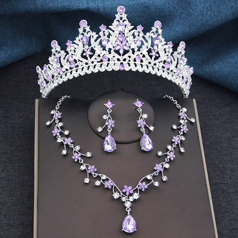 Luxury Princess Crown Bridal Jewelry Sets Queen Tiaras Choker Flower Necklace Earrings Party Wedding Dress Bride Jewelry Set
Luxury Princess Crown Bridal Jewelry Sets Queen Tiaras Choker Flower Necklace Earrings Party Wedding Dress Bride Jewelry Set