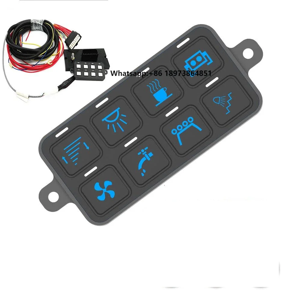 Universal 8 Gang 12V 24V Switch Panel App Car Box Circuit Control Box Waterproof Fuse Relay Box Wiring Harness Label Stickers
Universal 8 Gang 12V 24V Switch Panel App Car Box Circuit Control Box Waterproof Fuse Relay Box Wiring Harness Label Stickers