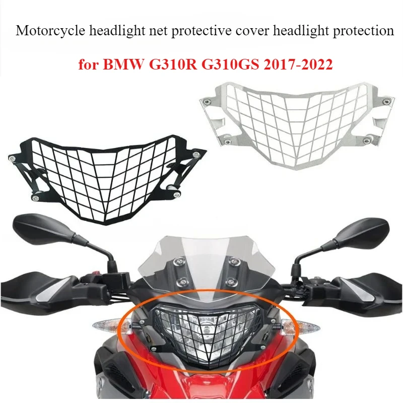 Motorcycle headlight net protective cover headlight protection Headlight collision accessories for BMW G310 R G310GS 2017-2022
Motorcycle headlight net protective cover headlight protection Headlight collision accessories for BMW G310 R G310GS 2017-2022