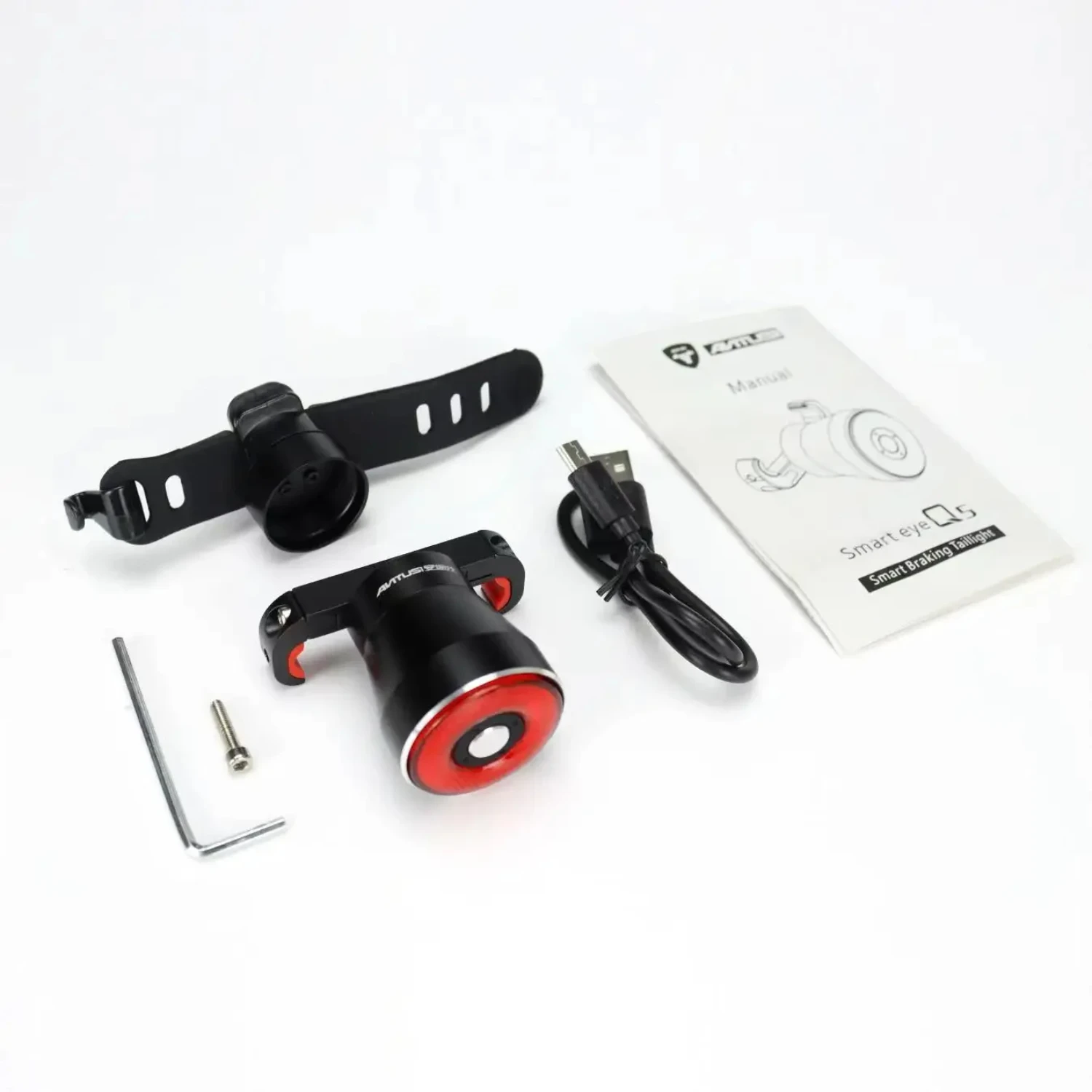 Bicycle Smart Auto Brake Sensing Light IPx6 Waterproof Charging Cycling Taillight Bike Rear Light Accessories Q5
Bicycle Smart Auto Brake Sensing Light IPx6 Waterproof Charging Cycling Taillight Bike Rear Light Accessories Q5