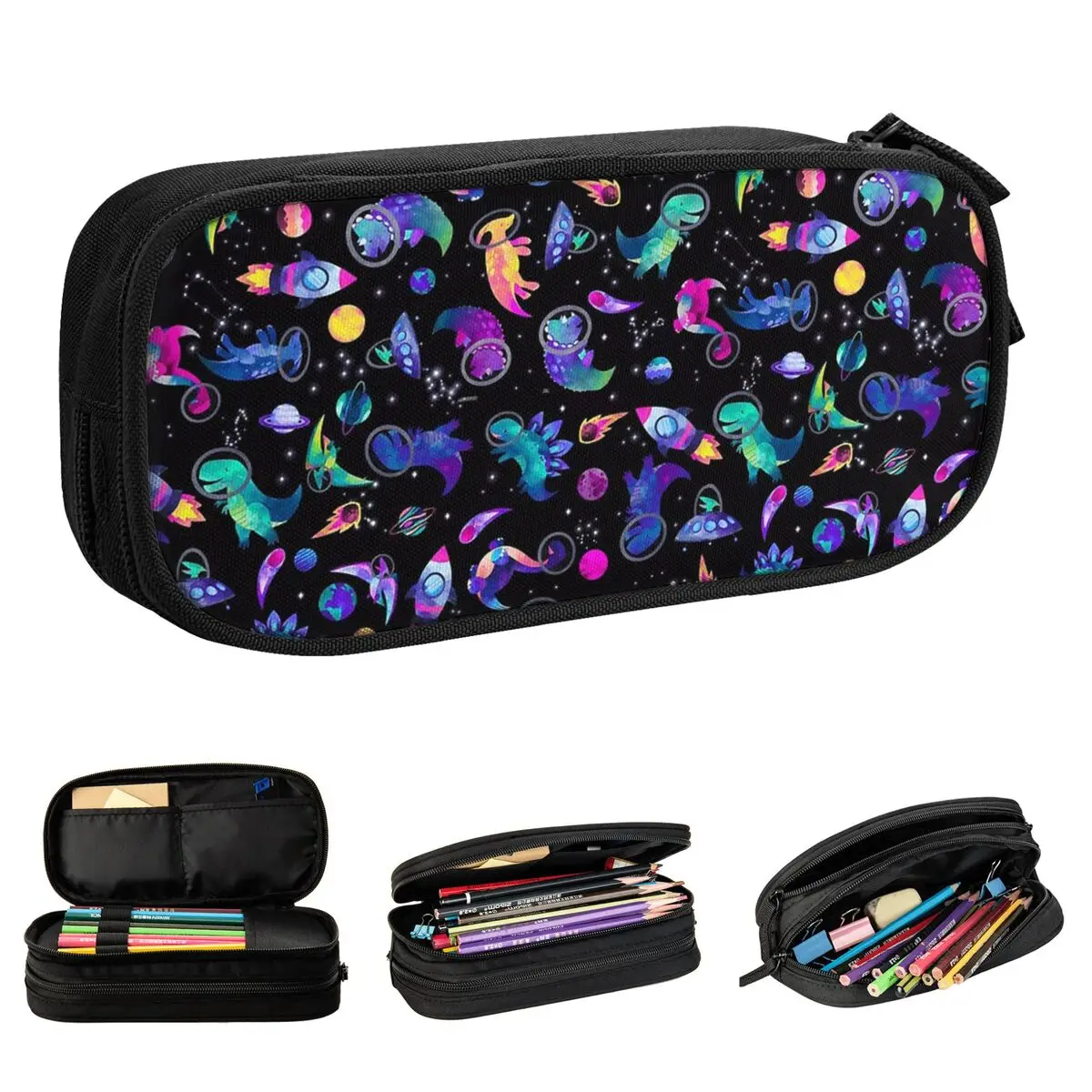 Lovely Space Dinosaur Astronauts Pencil Cases Pet Pencil Pouch Pen Holder for Student Big Capacity Bag School Supplies Gifts
Lovely Space Dinosaur Astronauts Pencil Cases Pet Pencil Pouch Pen Holder for Student Big Capacity Bag School Supplies Gifts