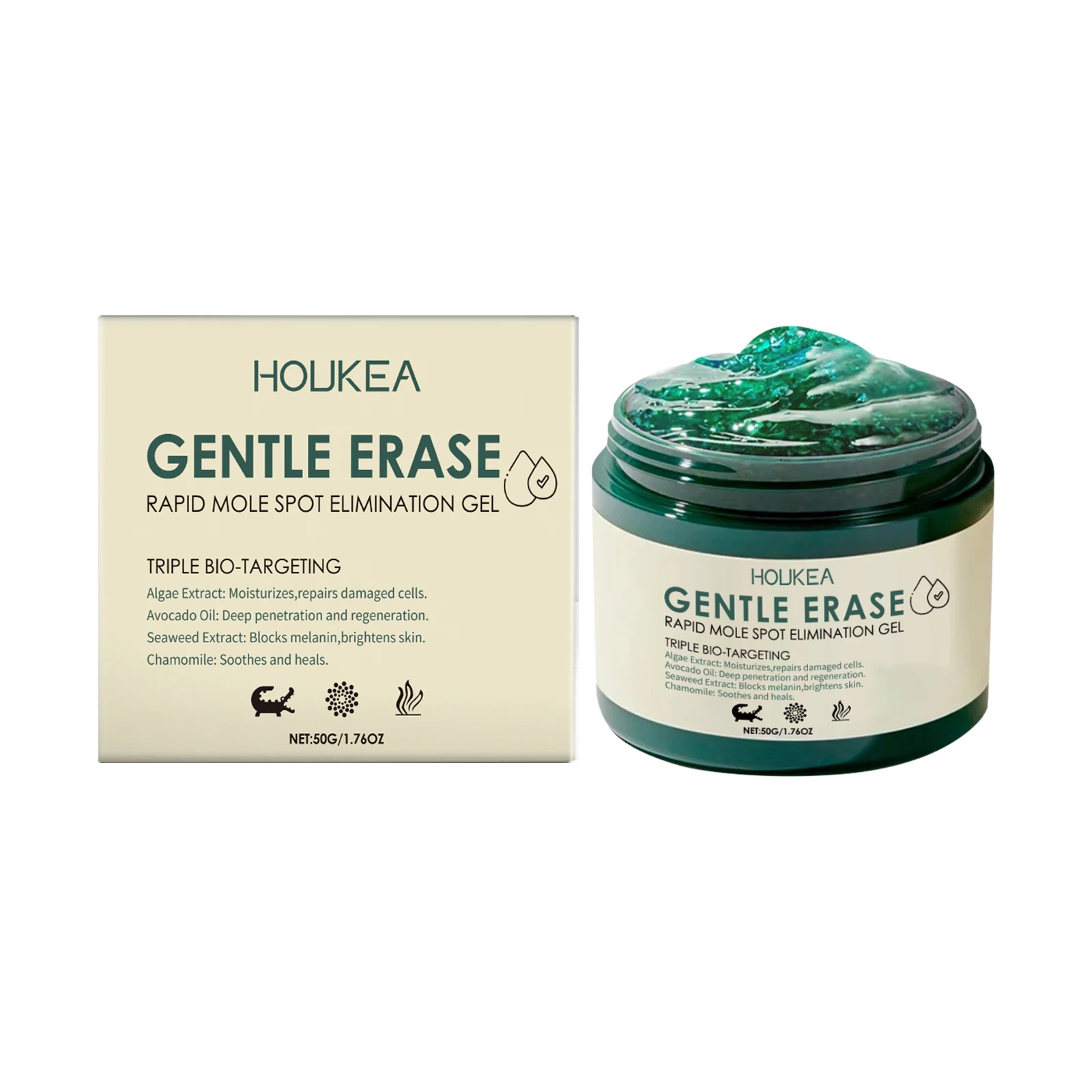 Gentle Erase Rapid Mole & Spot Elimination Gel - Triple Bio-Targeting Formula with Algae, Avocado & Seaweed Extracts | Fades Da
Gentle Erase Rapid Mole & Spot Elimination Gel - Triple Bio-Targeting Formula with Algae, Avocado & Seaweed Extracts | Fades Da
