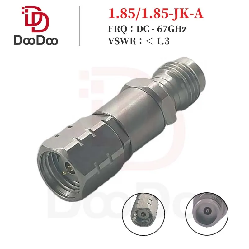 DC-67GHz 1.85mm Male to Female Connector Precision Microwave Jack RF Coaxial Adapter Millimeter Wave 5G High Frequency 1.85-JK-A
DC-67GHz 1.85mm Male to Female Connector Precision Microwave Jack RF Coaxial Adapter Millimeter Wave 5G High Frequency 1.85-JK-A