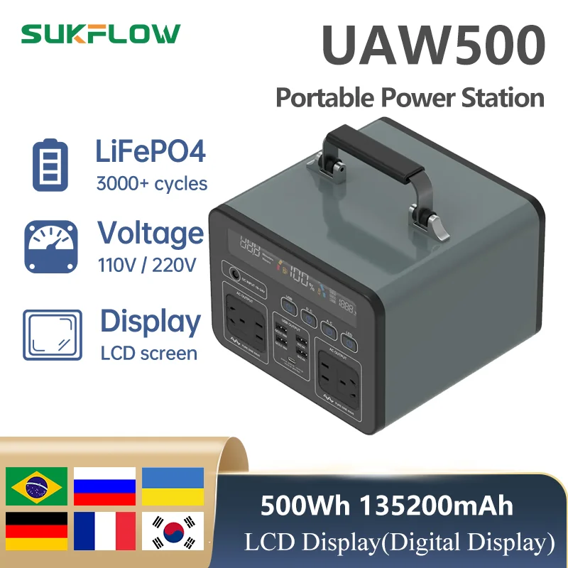 power stations portable solar generator 110-240V AC DC Outlet Outdoor camping 500WAlimentacao de energia de emergencia
power stations portable solar generator 110-240V AC DC Outlet Outdoor camping 500WAlimentacao de energia de emergencia