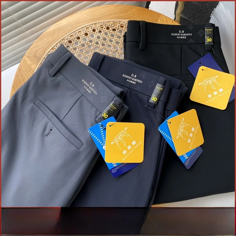 Busin Casual Straight Leg Pants Elastic Slim Fit Men's Spring Autumn New Sle Youthful Energy Long Trousers
Busin Casual Straight Leg Pants Elastic Slim Fit Men's Spring Autumn New Sle Youthful Energy Long Trousers