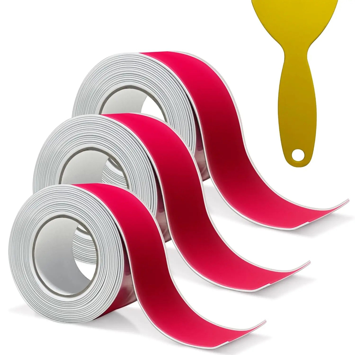 3 Rolls White Caulk Tape for Bathtub Self Adhesive, Peel and Stick Caulk Strip Waterproof, Toilet Base Sealer Strip
3 Rolls White Caulk Tape for Bathtub Self Adhesive, Peel and Stick Caulk Strip Waterproof, Toilet Base Sealer Strip