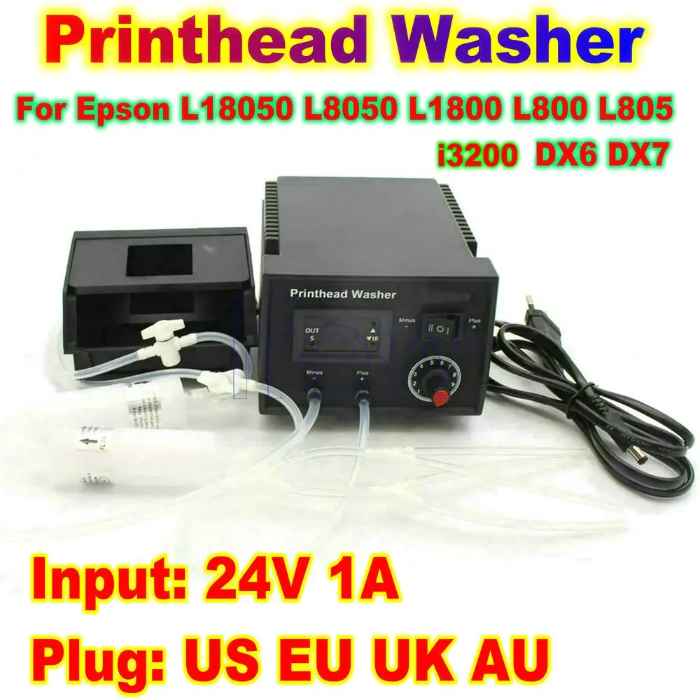 Print Head Cleaning Machine Printhead Cleaner Kit Liquid Cleaning i3200 Clean Wash Printer Head For Epson L805 L8050 L1800 L800
Print Head Cleaning Machine Printhead Cleaner Kit Liquid Cleaning i3200 Clean Wash Printer Head For Epson L805 L8050 L1800 L800