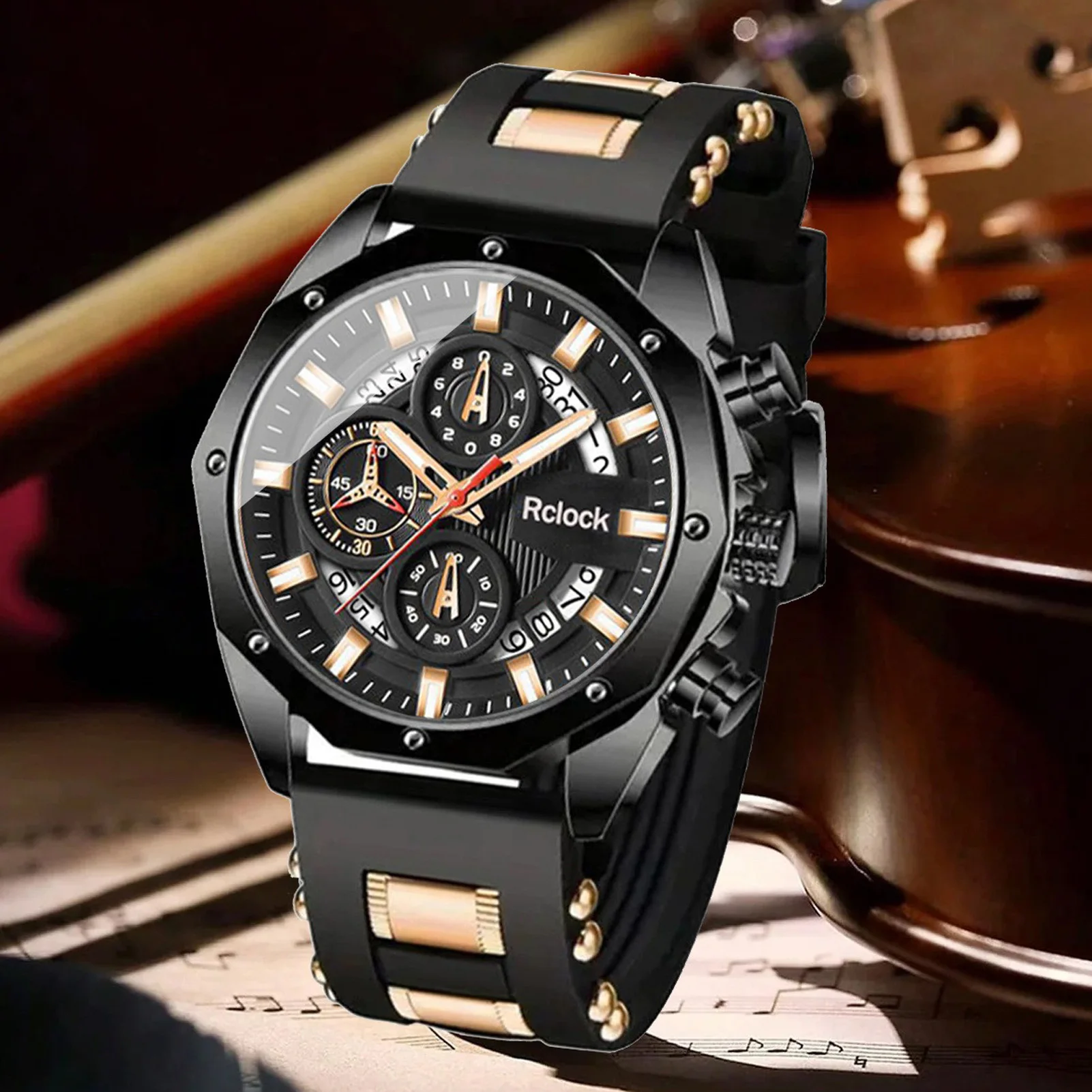Men's Silicone Strap Watch with Multifunctional Calendar Design Waterproof Sports Wristwatch for Daily Use and Outdoor
Men's Silicone Strap Watch with Multifunctional Calendar Design Waterproof Sports Wristwatch for Daily Use and Outdoor