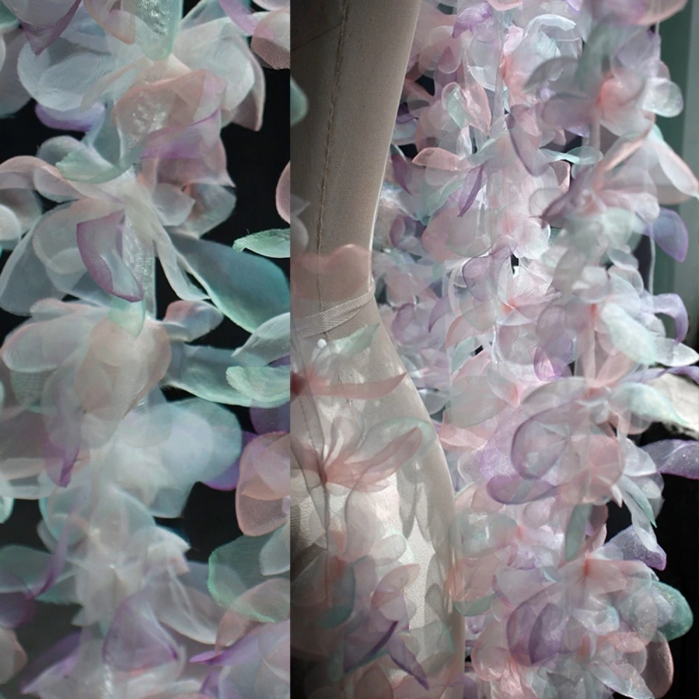 Радужная ткань из органзы с радужным цветком, кружевная отделка, свадебное платье, корсаж, шиньон, дизайнерский материал для рукоделия
Радужная ткань из органзы с радужным цветком, кружевная отделка, свадебное платье, корсаж, шиньон, дизайнерский материал для рукоделия