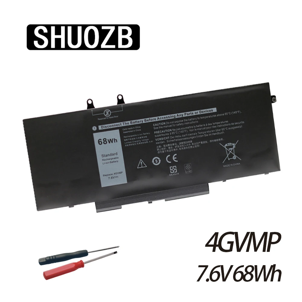 4GVMP Laptop Battery For Dell Latitude 5400 5410 5500 Precision 3540 3550 Inspiron 7590 2-in-1 Series C5GV2 P42E001 7.6V 68Wh
4GVMP Laptop Battery For Dell Latitude 5400 5410 5500 Precision 3540 3550 Inspiron 7590 2-in-1 Series C5GV2 P42E001 7.6V 68Wh