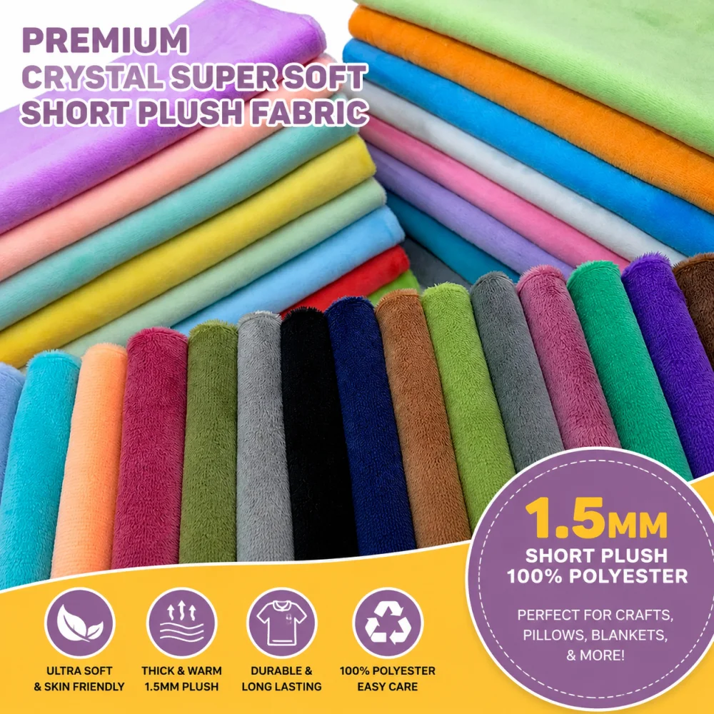 Newly Launched 150x50cm Single-sided Short-pile Hand-sewn Fabric Soft Breathable Perfect For Making DIY Doll Clothes Accessories
Newly Launched 150x50cm Single-sided Short-pile Hand-sewn Fabric Soft Breathable Perfect For Making DIY Doll Clothes Accessories