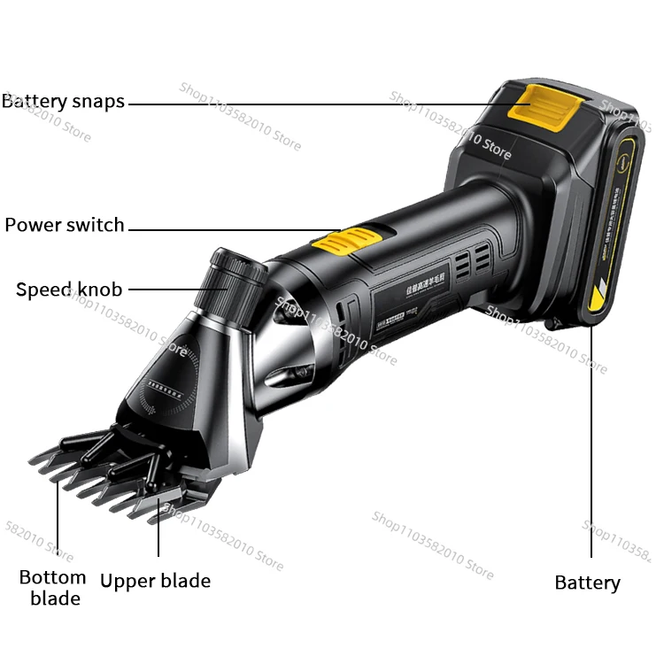 21V Lithium Battery Cordless Electric Power Shears Fast Sheep Clipper Wool Shearing Hand-held Pruning Shears With Metal Material
21V Lithium Battery Cordless Electric Power Shears Fast Sheep Clipper Wool Shearing Hand-held Pruning Shears With Metal Material