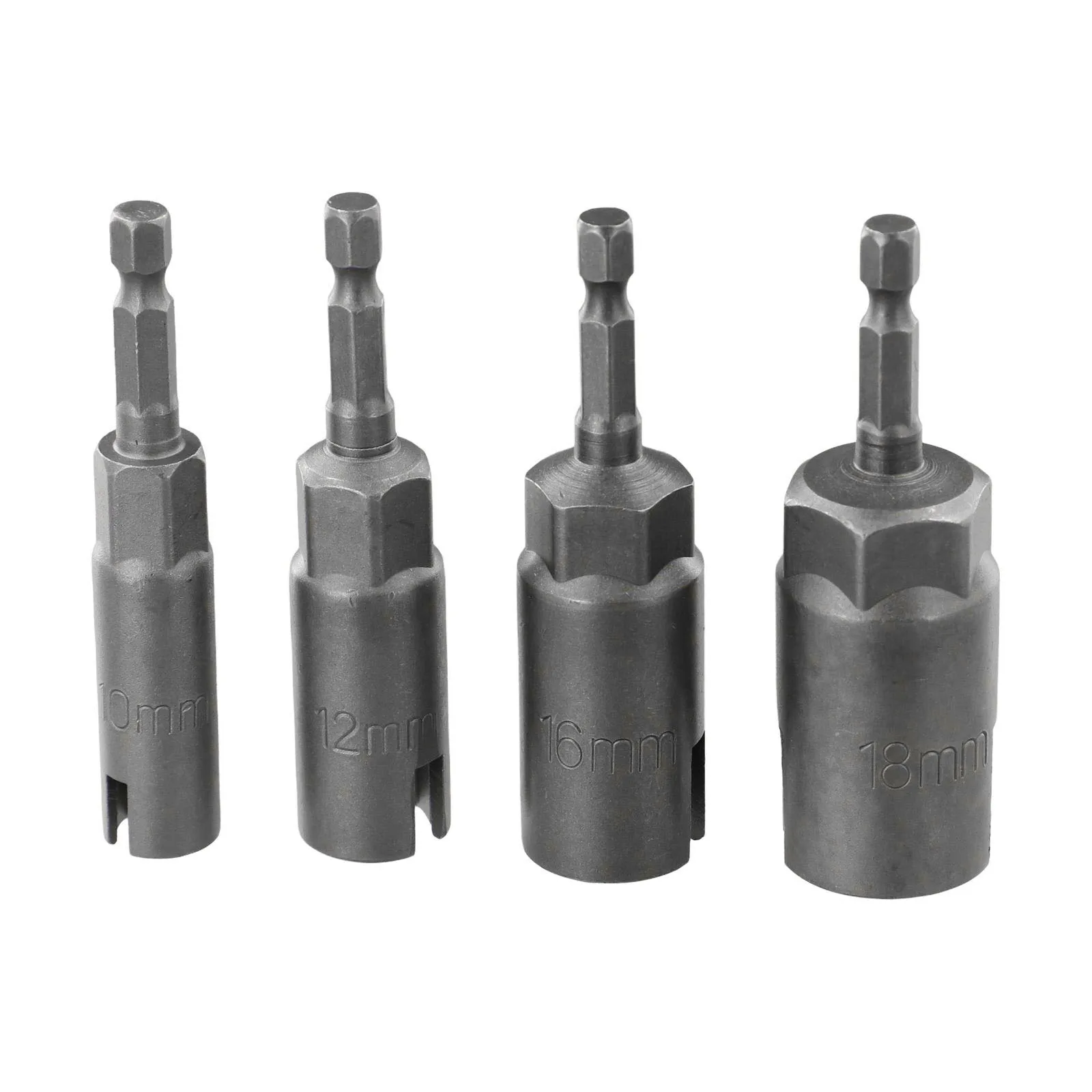 4 Piece Butterfly Bolt Socket Wrench Set with 1/4 Inch Hex Shank for Electric Screwdrivers Compatible with Various Tools
4 Piece Butterfly Bolt Socket Wrench Set with 1/4 Inch Hex Shank for Electric Screwdrivers Compatible with Various Tools