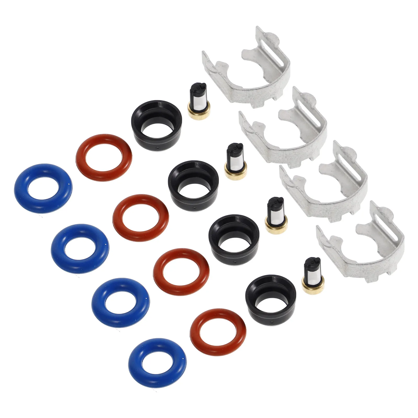 1Set Fuel Injector Repair Kit Rings Seals Filters Durable Rebuild Replacement Set Easy Install Universal Compatible for Chevy
1Set Fuel Injector Repair Kit Rings Seals Filters Durable Rebuild Replacement Set Easy Install Universal Compatible for Chevy