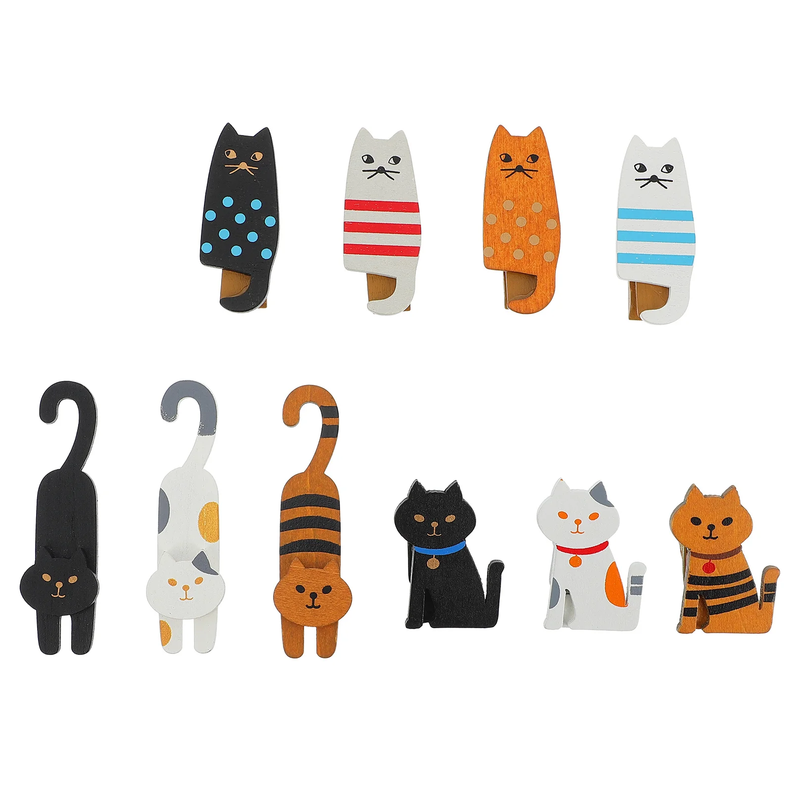 30 Pcs Quilt Cat Wooden Clip Home Decor Adorable Photo Clamp Seal Frame Animal-shaped
30 Pcs Quilt Cat Wooden Clip Home Decor Adorable Photo Clamp Seal Frame Animal-shaped